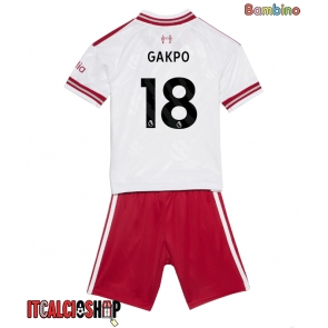 Liverpool Cody Gakpo #18 Seconda Maglia Bambino 2026-27 Manica Corta (+ Pantaloni corti)